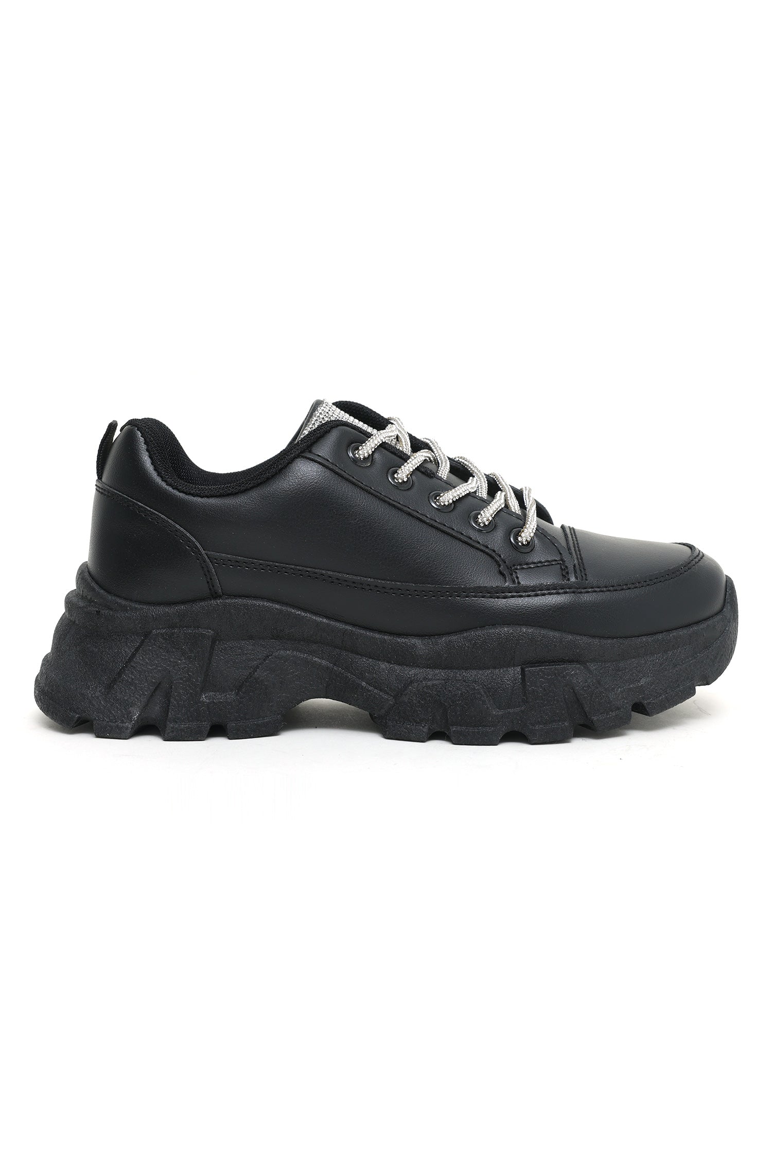 Chunky platform sneakers on sale black