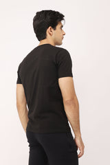 PREMIUM COTTON CREW NECK TEE-BLACK