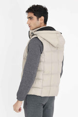 ALMAS HOODED PUFFER JACKET-KHAKI