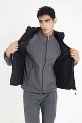 ALMAS HOODED PUFFER JACKET-KHAKI