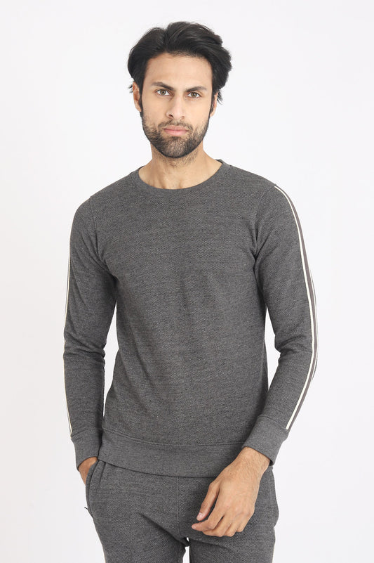 ALMAS SWEATSHIRT-CHARCOAL