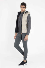 ALMAS HOODED PUFFER JACKET-KHAKI