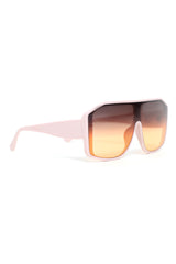 OVERSIZE FUTURISTIC SHIELD SUNGLASSES-PINK