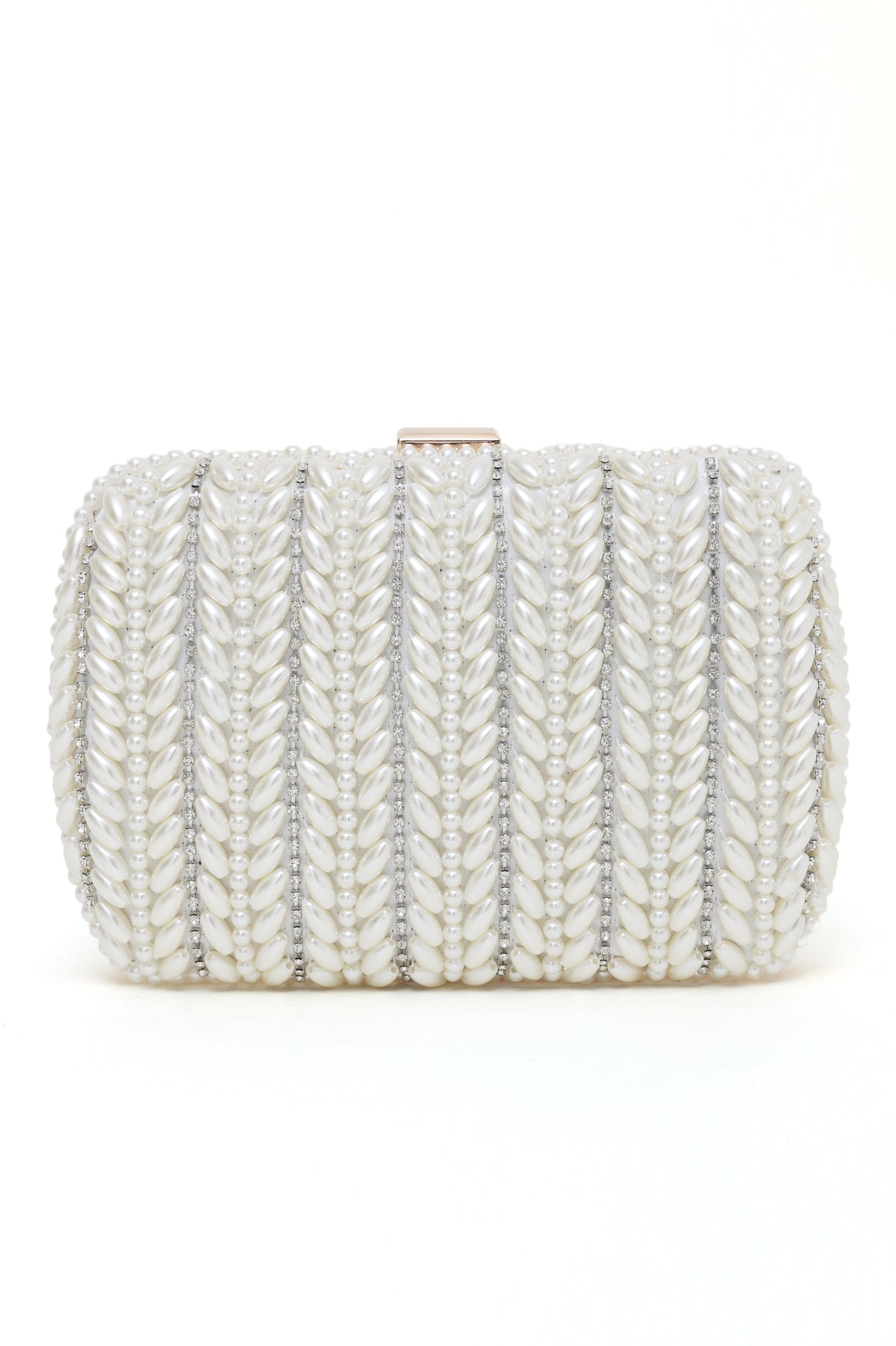 PEARLY CLUTCH-WHITE