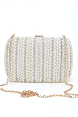 PEARLY CLUTCH-WHITE