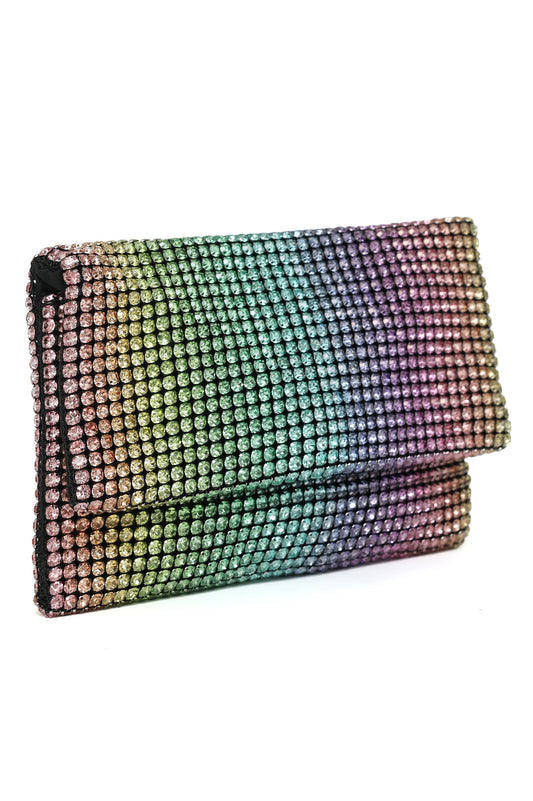 GLAM CRYSTAL EVENING CLUTCH-MULTI