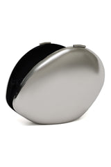 SLEEK METAL CLUTCH-SILVER