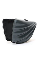 SHELL CHIC CLUTCH-BLACK