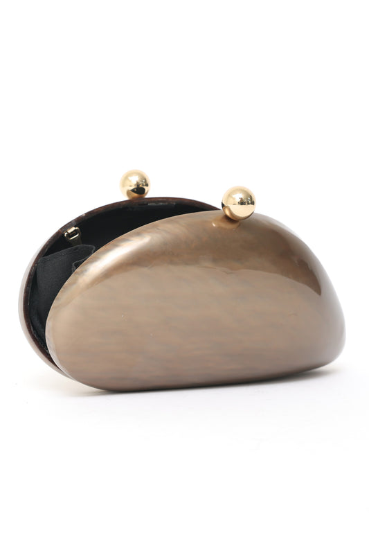 ELEGANCE ORB CLUTCH-GOLD