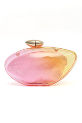 CHIC TRANSPARENT CLUTCH-PINK