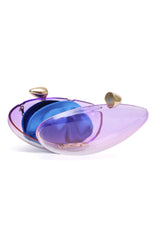 CHIC TRANSPARENT CLUTCH-BLUE