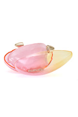 CHIC TRANSPARENT CLUTCH-PINK