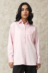 CLASSIC BUTTON-UP SHIRT WITH TAILORED FIT-PINK