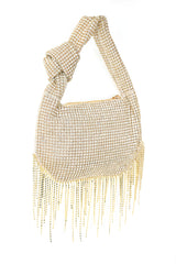 DAZZLE FIRNGE SHOULDER BAG-GOLD