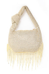 DAZZLE FIRNGE SHOULDER BAG-GOLD