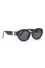 PRINTED OVAL SHADES-BLACK