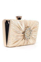 RADIANCE GEMSTONE CLUTCH-GOLD