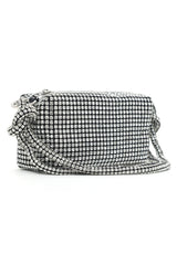 DAZZLING GEMSTONE MINI BAG-SILVER