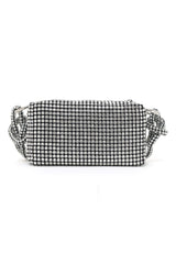 DAZZLING GEMSTONE MINI BAG-SILVER