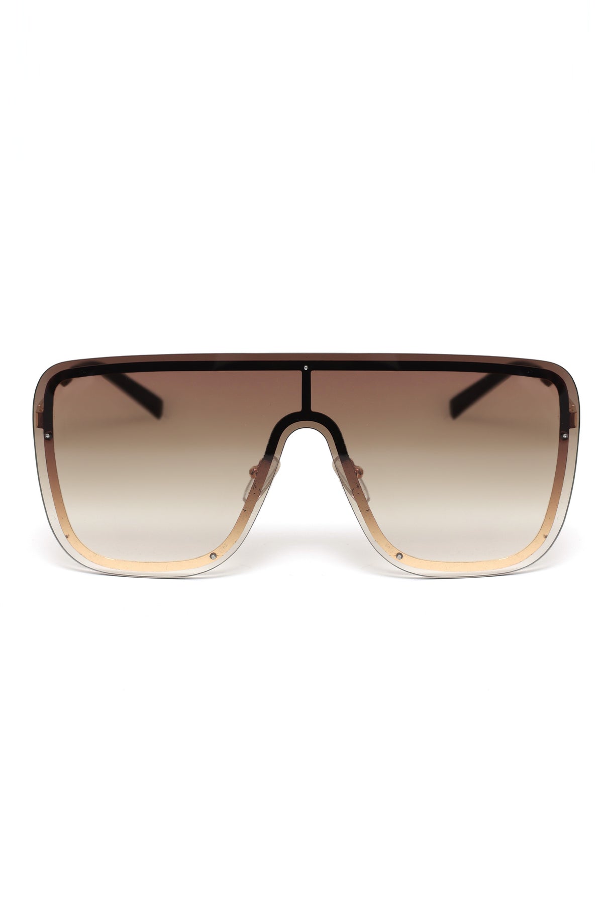 VOYAGE OVERSIZE SUNGLASSES-BROWN