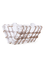 CLEAR CLUTCH -GOLD