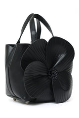 FLORAL NOIR MINI TOTE-BLACK