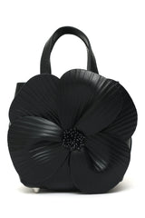 FLORAL NOIR MINI TOTE-BLACK