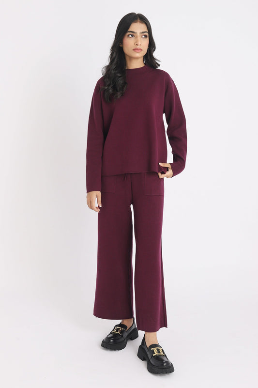 WOOLEN MATCHING SEPARATES-PURPLE