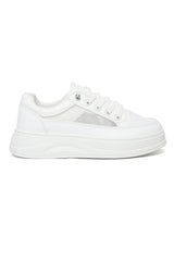 Chic Platform Sneakers-White