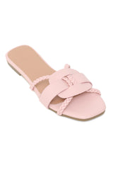 TWISTKNOT SLIDES-PINK