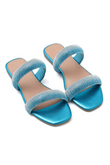 GLAMDUO SPARKLE SLIDES-BLUE