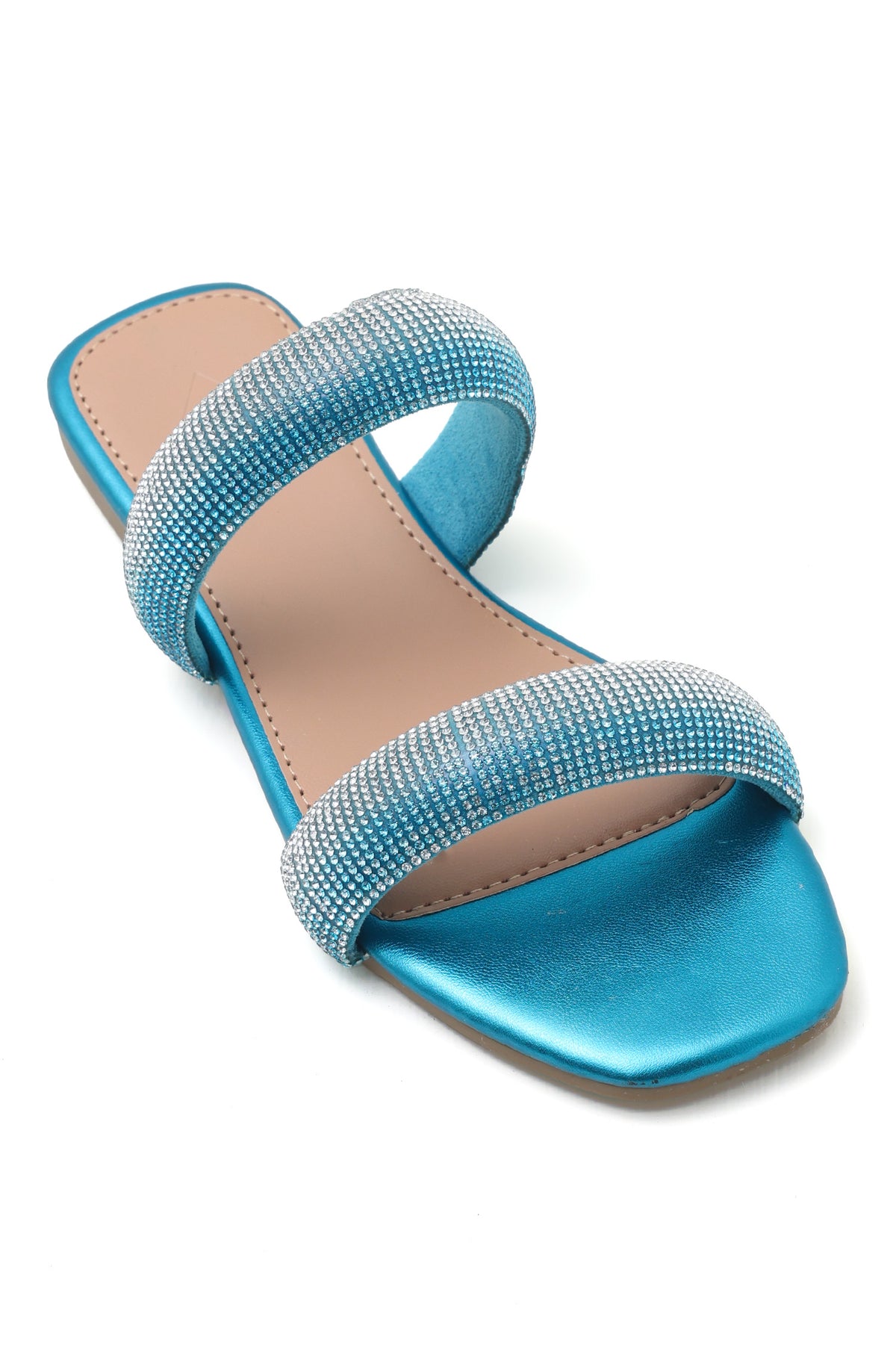 GLAMDUO SPARKLE SLIDES-BLUE