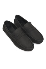 CLASSIC LEATHER LOAFERS-BLACK