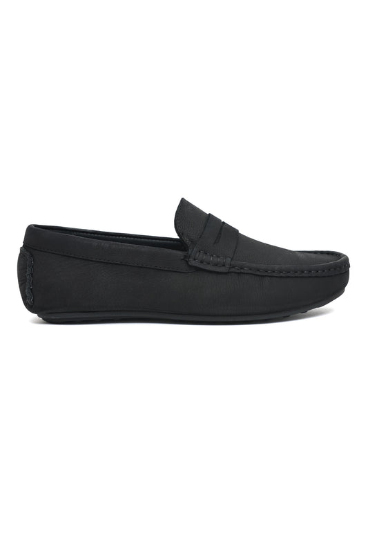 CLASSIC LEATHER LOAFERS-BLACK