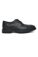 BROGUE DERBY CAP-TOE-BLACK