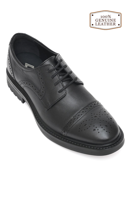 BROGUE DERBY CAP-TOE-BLACK