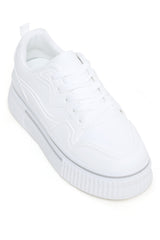 PLATFORM SNEAKERS-WHITE