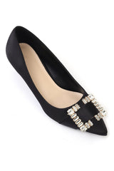 BROOCH HEELS-BLACK