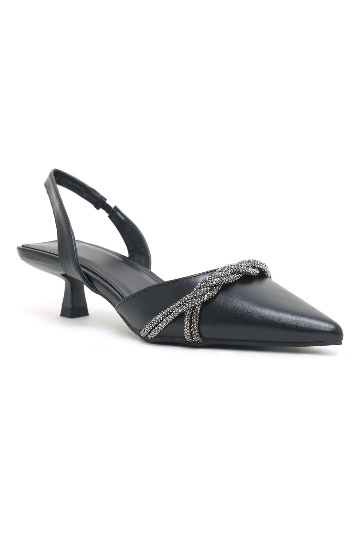 SLINGBACK HEELS-BLACK