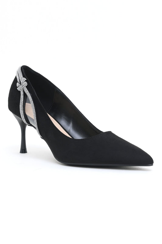 CRYSTAL CUT HEELSBLACK