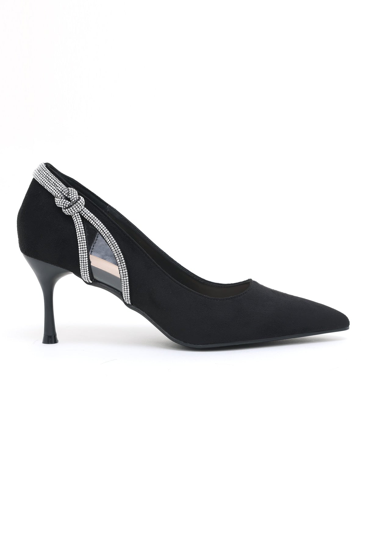 CRYSTAL CUT HEELSBLACK