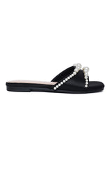 PEARL GLAM SLIDE-BLACK