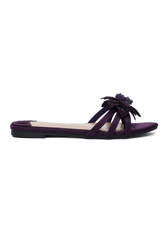 CRYSTAL BLOOM SLIDE-PURPLE