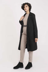 SUEDE OVERCOAT-BLACK