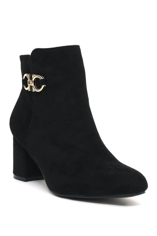 SUEDE BOOTS-BLACK