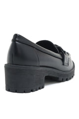 HEEL LOAFERS-BLACK