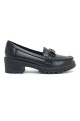 HEEL LOAFERS-BLACK