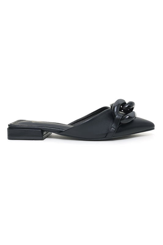 ALMAS CHAIN MULES-BLACK