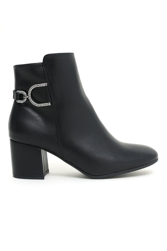 ANKLE BOOTS-BLACK