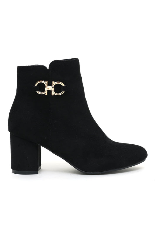 SUEDE BOOTS-BLACK